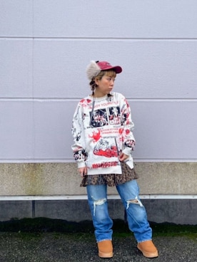 「スタッフコーデ」｜「アイテム（ワンピース/ドレス）」を使った、RNA MEDIA ZOZOTOWN STAFFさん（レディース・158cm）の冬コーディネート