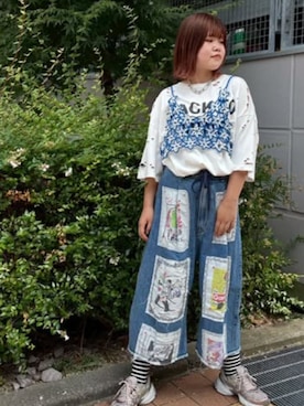 「クロップドパンツ」｜RNA MEDIA ZOZOTOWN STAFFさん（レディース・158cm）の秋コーディネート