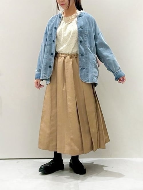 セール】J2146 こだわり加工のフレンチワークジャケット（ノーカラー