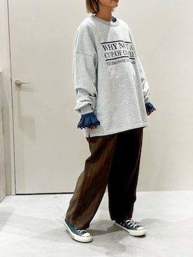 「RNA-N（アールエヌエーエヌ）のアイテム」を使った、RNA MEDIA ZOZOTOWN STAFFさん（レディース・164cm）の冬コーディネート