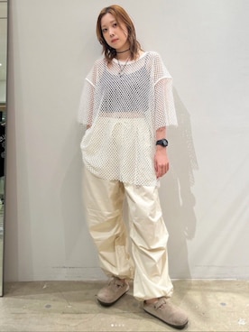 「used mix」｜「アイテム（パンツ）」を使った、RNA MEDIA ZOZOTOWN STAFFさん（レディース・160cm）の夏コーディネート