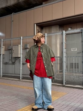 「アイテム（バンダナ/スカーフ）」を使った、RNA MEDIA ZOZOTOWN STAFFさん（レディース・152cm）の夏コーディネート