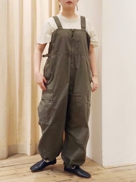 「ワーク」｜「アイテム（オールインワン・サロペット）」を使った、RNA MEDIA ZOZOTOWN STAFFさん（レディース・160cm）の春コーディネート