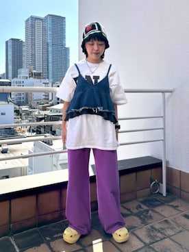 「RNA（アールエヌエー）のアイテム」を使った、RNA MEDIA ZOZOTOWN STAFFさん（レディース・158cm）の夏コーディネート