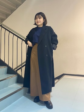 「kbf_ootd」｜「アイテム（チェスターコート）」を使った、はぎさん（レディース・150cm）の秋コーディネート