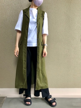 「UNIQLO JW ANDERSON」｜「アイテム（その他）」を使った、メリアさん（レディース・162cm）の夏コーディネート