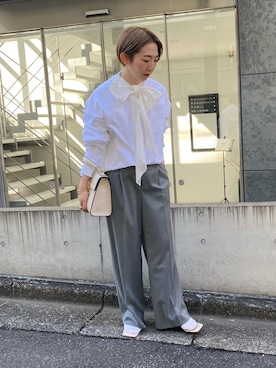 「155㎝コーデ」｜「アイテム（スウェット）」を使った、nol nojiriさん（レディース・155cm）の冬コーディネート