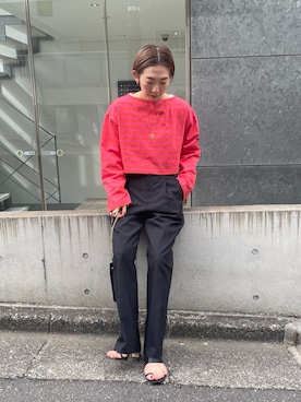 「155㎝コーデ」｜「アイテム（Tシャツ/カットソー）」を使った、nol nojiriさん（レディース・155cm）の冬コーディネート