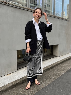 「NOLLEY’S（ノーリーズ）のアイテム（財布/小物）」を使った、nol nojiriさん（レディース・155cm）の冬コーディネート