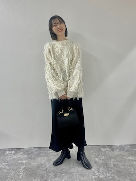 「Laraaji（ララージ）のアイテム（トップス）」を使った、nol sachiさん（レディース・164cm）の秋コーディネート