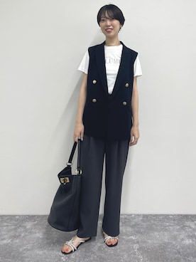 「NOLLEY’S（ノーリーズ）のアイテム（シューズ）」を使った、nol sachiさん（レディース・164cm）の夏コーディネート