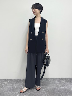 「NOLLEY’S（ノーリーズ）のアイテム（シューズ）」を使った、nol sachiさん（レディース・164cm）の夏コーディネート