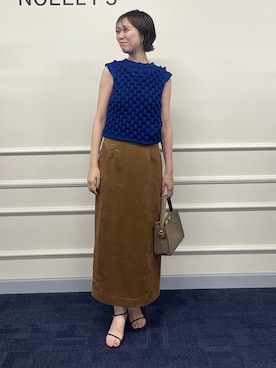 「アイテム（ブレスレット）」を使った、nol sachiさん（レディース・164cm）の秋コーディネート