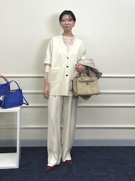 「アイテム（ダウンジャケット/コート）」を使った、nol sachiさん（レディース・164cm）の秋コーディネート
