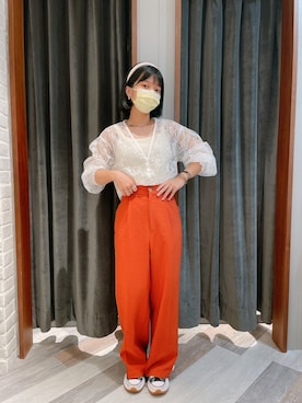 「SLURR（スラ―）のアイテム」を使った、𝚠𝚎𝚒𝟹𝟹𖠌さん（レディース・150cm）の夏コーディネート