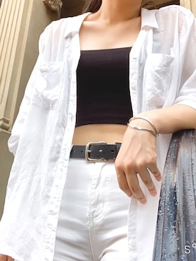 「LIPSERVICE（リップサービス）のアイテム（ジャケット/アウター）」を使った、ayachiさん（レディース・158cm）の夏コーディネート