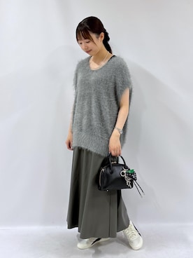 「アイテム（ベスト）」を使った、yaeさん（レディース・148cm）の秋コーディネート