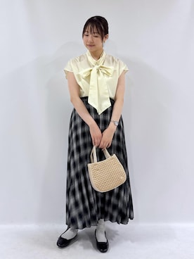 「アイテム（バレエシューズ）」を使った、yaeさん（レディース・148cm）の夏コーディネート