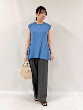 「アイテム（ボストンバッグ）」を使った、yaeさん（レディース・148cm・20代）の夏コーディネート