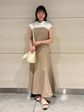 「マーメイド」｜「アイテム（ワンピース/ドレス）」を使った、yaeさん（レディース・148cm）の夏コーディネート
