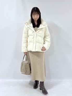 「アイテム（ワンピース/ドレス）」を使った、yaeさん（レディース・148cm）の冬コーディネート