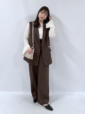 「ROPE' PICNIC（ロペピクニック）のアイテム」を使った、yaeさん（レディース・148cm）の春コーディネート