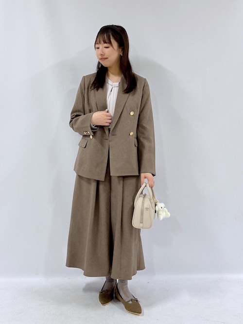 Jun & Ropé マルチアーガイル柄 サイズM　秋物　アウター marai アウター コート ジャケット 秋 羽織 長袖 ロングコート