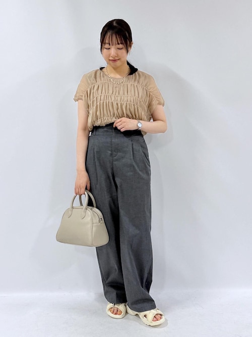 セール】【UVカット・接触冷感】タックチノワイドパンツ（チノパンツ