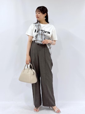 「アイテム（ボストンバッグ）」を使った、yaeさん（レディース・148cm・20代）の夏コーディネート