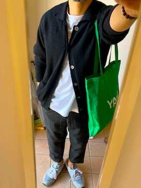 「COMME des GARCONS HOMME DEUX（コムデギャルソンオムドゥ）のアイテム（スラックス）」を使った、garconsdesdaikiさん（メンズ・173cm）の秋コーディネート