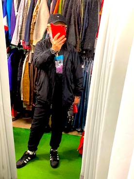 「PRADA（プラダ）のアイテム（ナイロンジャケット）」を使った、( ^ω^ )Hiko743さん（メンズ・172cm）の秋コーディネート