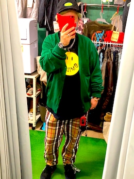 「off white」｜「アイテム（キャップ）」を使った、( ^ω^ )Hiko743さん（メンズ・172cm）の秋コーディネート
