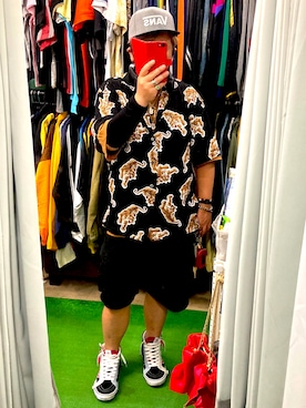 「VANS（バンズ）のアイテム（キャップ）」を使った、( ^ω^ )Hiko743さん（メンズ・172cm）の夏コーディネート