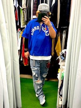 「VANS（バンズ）のアイテム（キャップ）」を使った、( ^ω^ )Hiko743さん（メンズ・172cm）の夏コーディネート