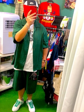 「THE NORTH FACE」｜「アイテム（セットアップ）」を使った、( ^ω^ )Hiko743さん（メンズ・172cm）の夏コーディネート