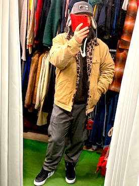 「MONKEY TIME（モンキータイム）のアイテム（カバーオール）」を使った、( ^ω^ )Hiko743さん（メンズ・172cm）の冬コーディネート