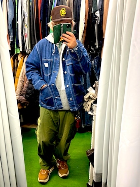「ムートン」｜「アイテム（デニムジャケット）」を使った、( ^ω^ )Hiko743さん（メンズ・172cm）の秋コーディネート