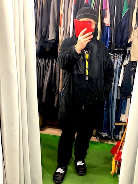 「フリース」｜「アイテム（セットアップ）」を使った、( ^ω^ )Hiko743さん（メンズ・172cm）の冬コーディネート