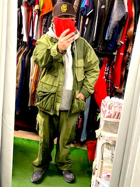「バルーンパンツ」｜「アイテム（セットアップ）」を使った、( ^ω^ )Hiko743さん（メンズ・172cm）の春コーディネート