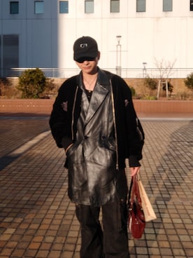 「NUEF （ヌエフ）のアイテム」を使った、AKiさん（メンズ・168cm）の冬コーディネート