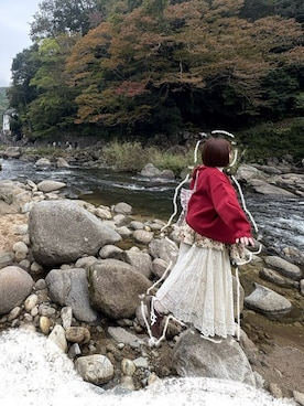 「RETRO GIRL（レトロガール）のアイテム」を使った、mikanさん（レディース・153cm）の冬コーディネート