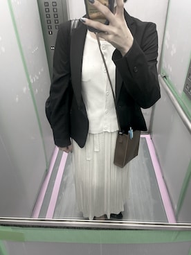 「GRL」｜「アイテム（スーツジャケット）」を使った、Haruna____さん（レディース・154cm）の秋コーディネート