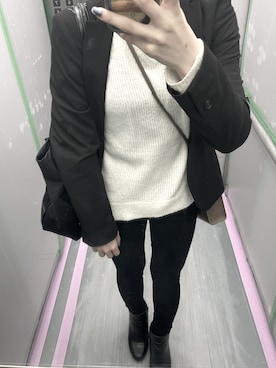 「GRL」｜「アイテム（スーツジャケット）」を使った、Haruna____さん（レディース・154cm）の秋コーディネート