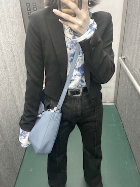 「VERSACE（ヴェルサーチ）のアイテム（アナログ腕時計）」を使った、Haruna____さん（レディース・154cm）の春コーディネート