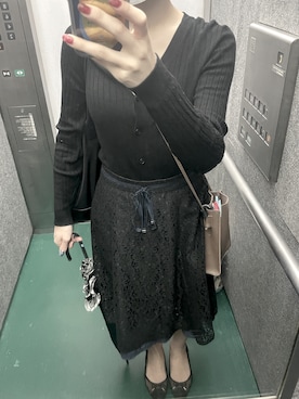 「TORY BURCH（トリーバーチ）のアイテム（トートバッグ）」を使った、Haruna____さん（レディース・154cm）の秋コーディネート