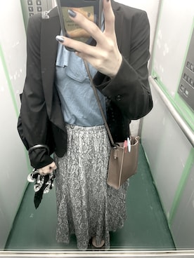 「GRL」｜「アイテム（スーツジャケット）」を使った、Haruna____さん（レディース・154cm）の秋コーディネート