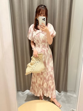 「one after another NICE CLAUP（ワンアフターアナザーナイスクラップ）のアイテム（キャップ）」を使った、alice1129さん（レディース・154cm）の春コーディネート