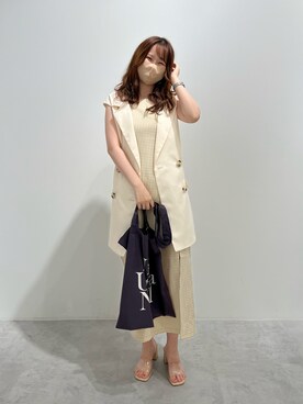 「NUN（エヌユーエヌ）のアイテム」を使った、alice1129さん（レディース・154cm）の夏コーディネート