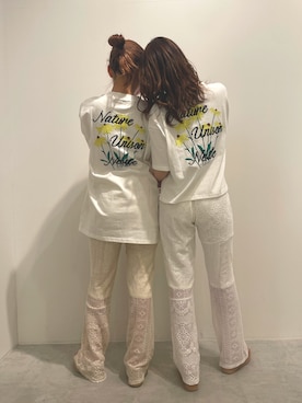 「NUN（エヌユーエヌ）のアイテム」を使った、alice1129さん（レディース・154cm）の春コーディネート