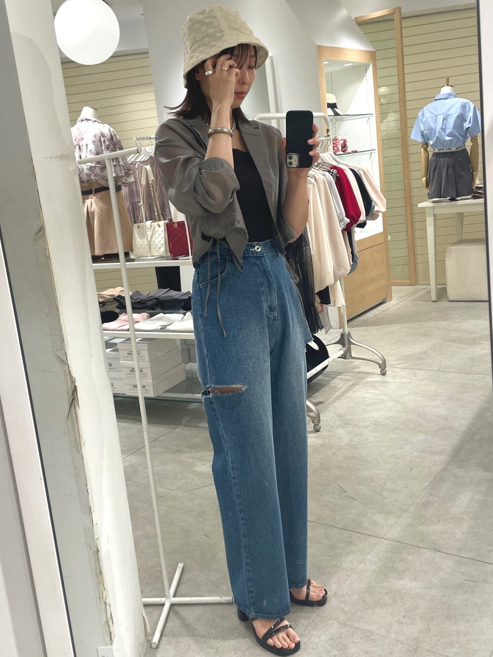 【ココビーチ♢夏のコーデに】CHANEL *バケットハット ココビーチ25☆夏にはバケハ♡】CHANEL バケットハット (CHANEL